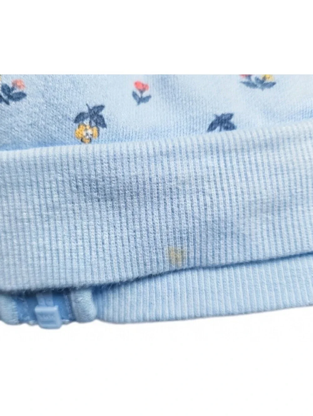 Carter's Toddler Girl Blue Floral Zip-Up Hoodie sz 18 Months
